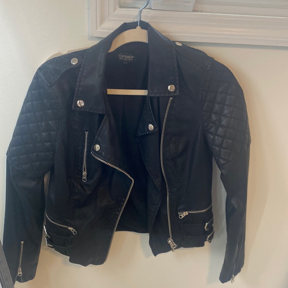 Top shop leather jacket